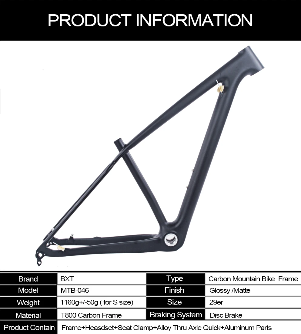 BXT карбоновая рама для горного велосипеда 29er UD BSA bicicletas, используемая для рама для гоночного велосипеда, супер светильник, 29 рам, запчасти для велосипеда