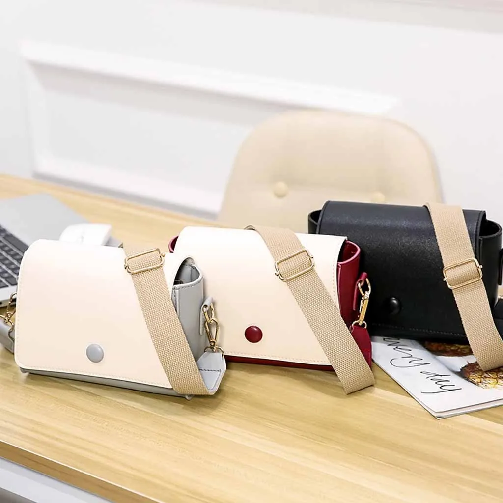 

Women Wide Shoulder Bags Strap Small Crossbody Bag Handbag 2019 New Fashion Shoulder Messenger Bag Sac Main Femme #YY