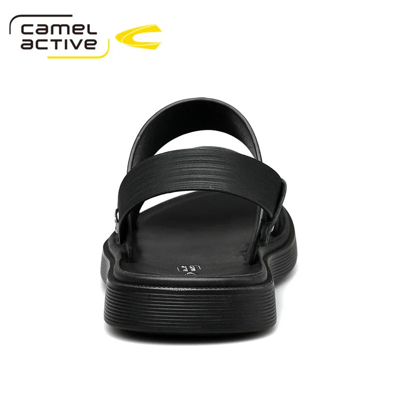 Мужские сандалии из натуральной кожи Camel Active коричневые дышащие пляжные в стиле