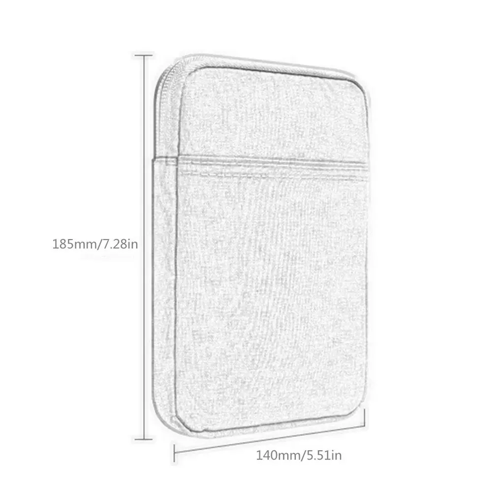

Shockproof Zipper Sleeve Bag Case Ebook Pouch Cover Dual Storage W/ Mobile/earphone Slot for Kindle 499 558 Paperwhite Voyage 14