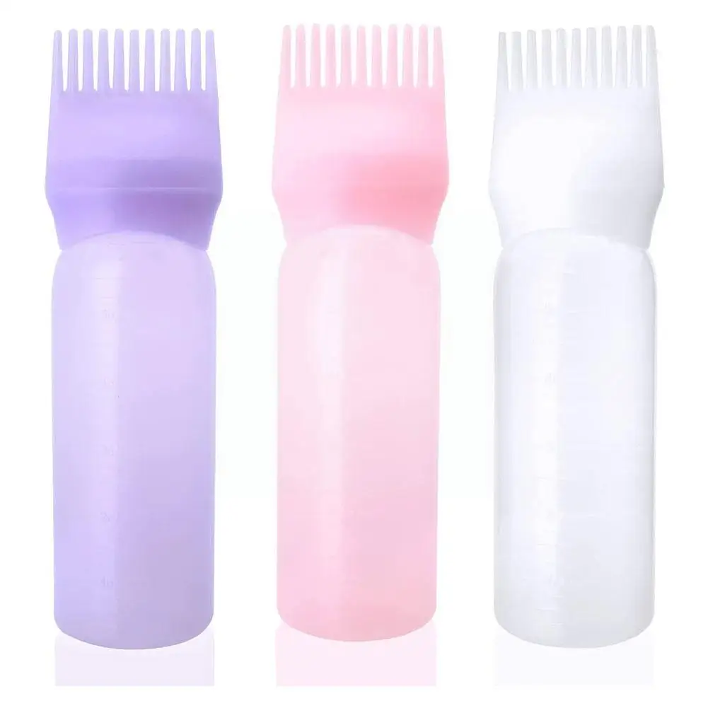 

Professible Hairdressing Hair Dye Refillable Bottle Styling Comb Hair Applicator Hair Coloring Bottle Tools Dyeing Shampoo C0j4