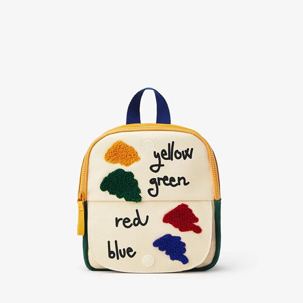 

Stitching Flip School Bag For Boys and Girls Fun Small Color Backpack Shoulder Bag Children Bag Mini BAG