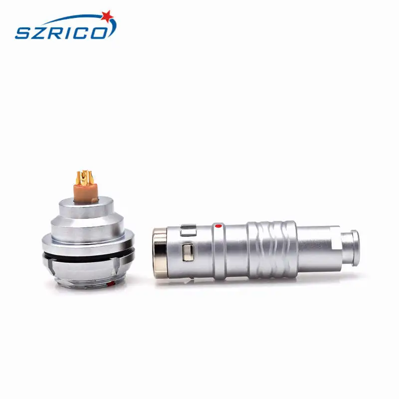 

0K FGG EEG M14 Waterproof IP 68 Connector 2 3 4 5 6 7 9 pin Cable Plug and Socket