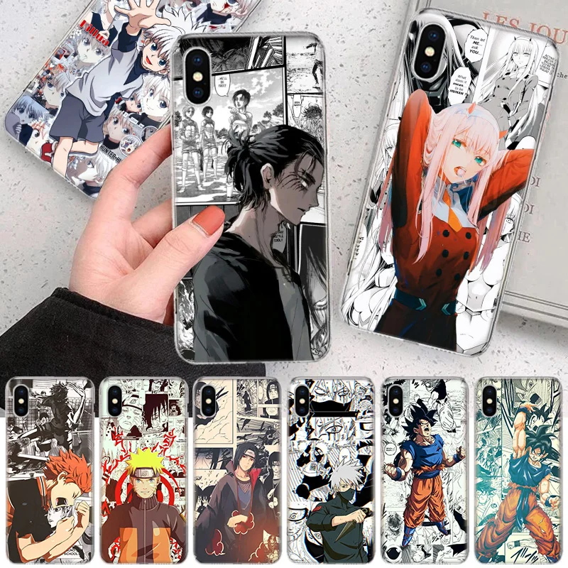 

Hot Japanese Anime Character Phone Case For iPhone 13 12 Mini 11 Pro SE 2020 X XS Max XR 7 8 6 6S Plus Cover Coque Fundas