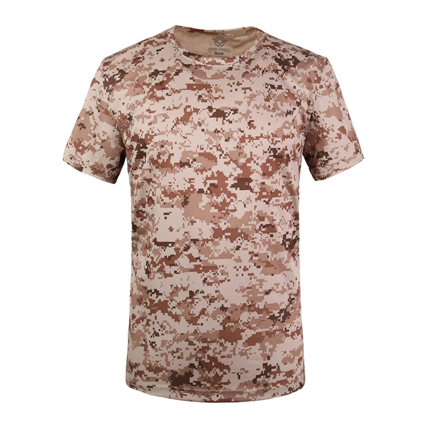 

Cheap Summer Men Military Uniform Army Suit 3D Print ACU Desert Camouflage Airsoft Tactical T-shirt Hunting Hiking Tees