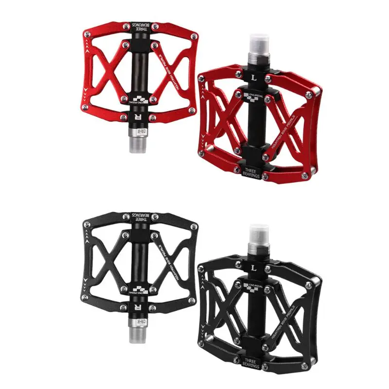 

Road Mountain Bike Pedals Aluminum Alloy Bearing Bicycle Parts Anti-skid Lightweight Riding Foot Platform Durable Parts