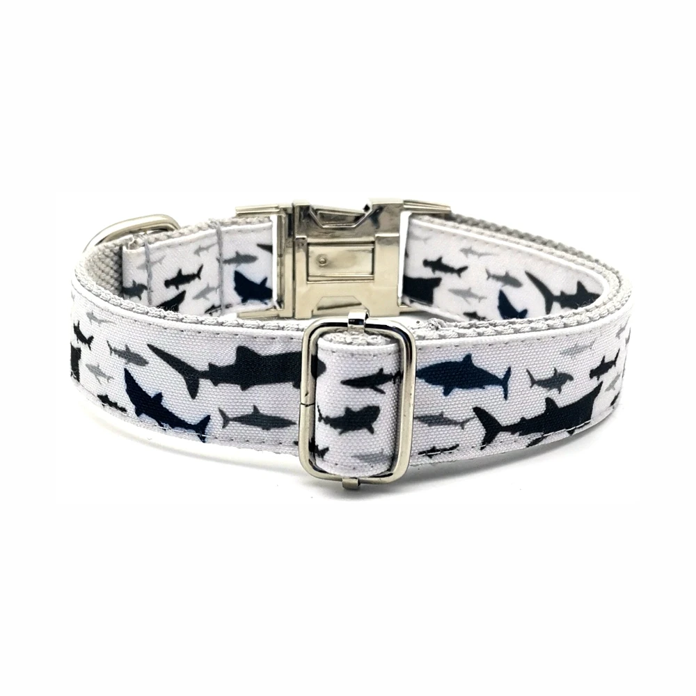 Персонализированный ошейник для домашних животных Морская рыба прочный