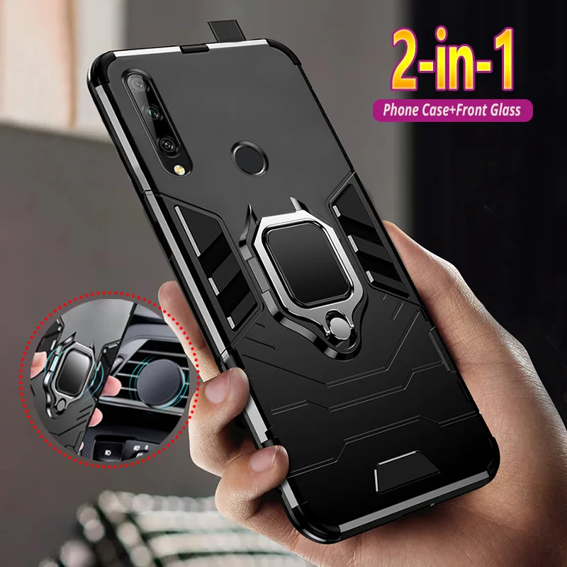 Case For Huawei P Smart S Z Plus Pro 2019 2020 2021 Magnetic Armor Shock Proof Hybrid Phone Cover Coque