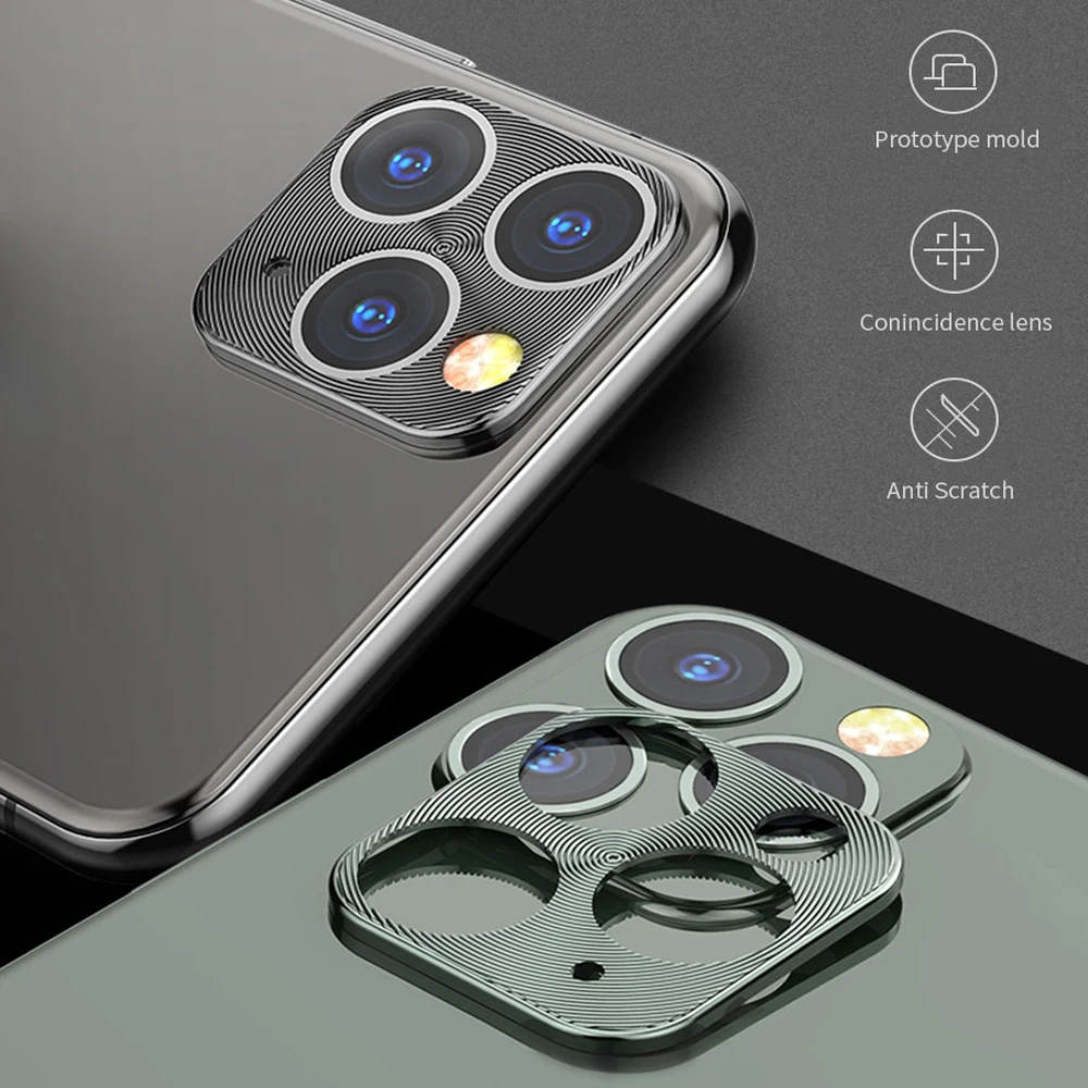 Модный металлический защитный чехол для объектива камеры задняя крышка защитное