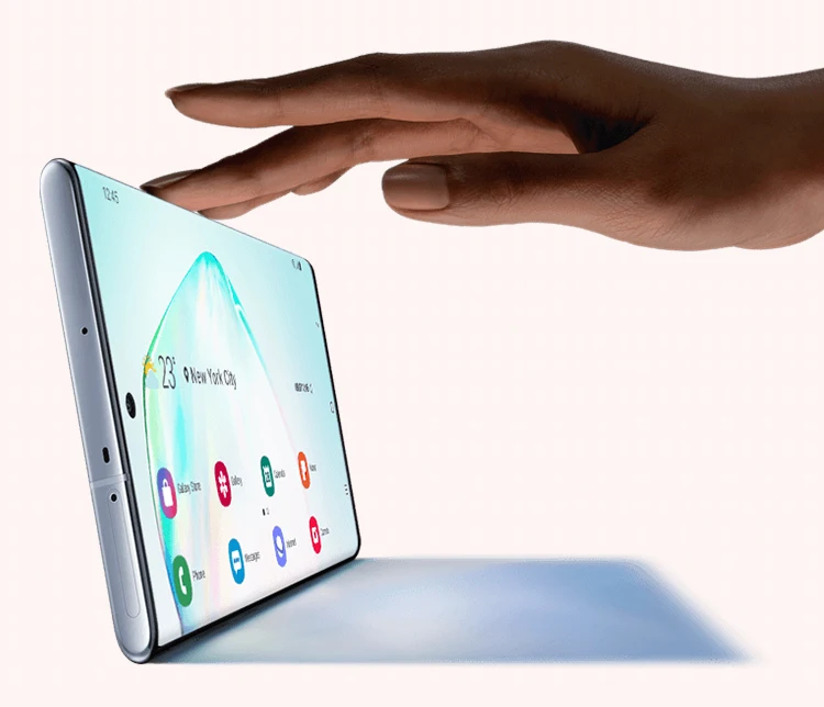 Samsung Galaxy Note 10 Android9.0 6," AMOLED Полный экран 2280*1080 8G 256G отпечаток пальца+ лицо ID 3500 мАч Восьмиядерный 4 камеры S ручка