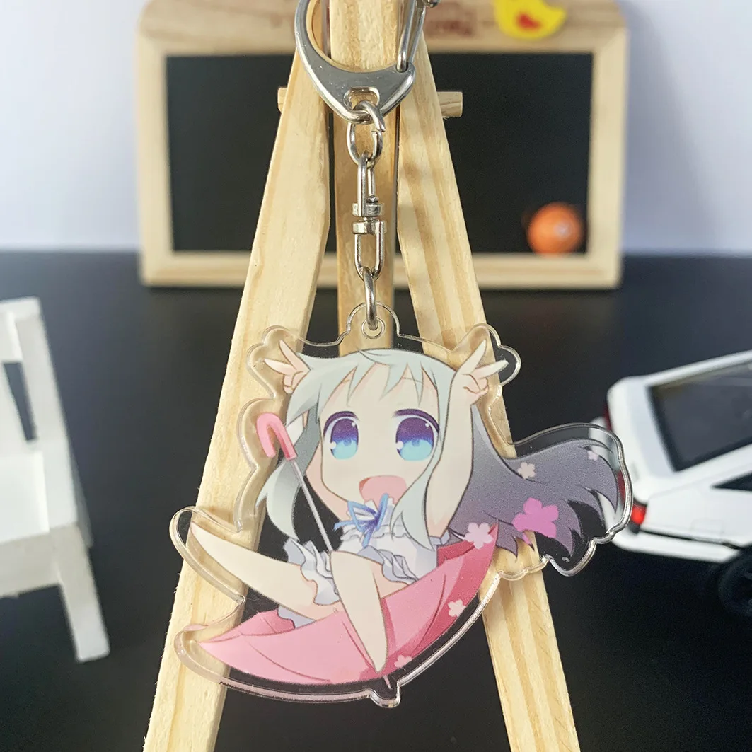

Anime Acrylic Keychain We Still Don't Know The Name Of The Flower We Saw That Day Figures Key Ring Bags Pendant Gifts Trinket