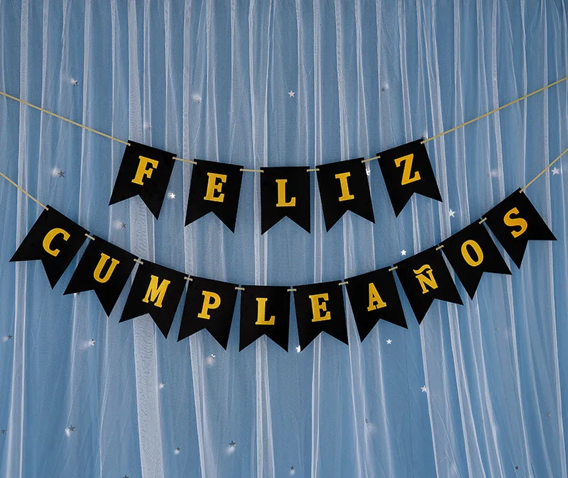 1 комплект Испания с днем рождения баннер надписью воздушные шары конфетти цвета