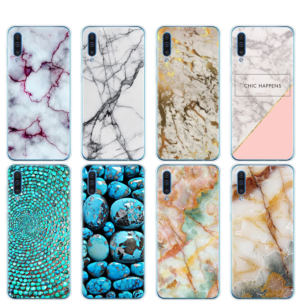 Силиконовый чехол для телефона Samsung Galaxy S10 E PLUS A10 A20 A30 A40 A50 A70 A10E A20E M20 с мраморным