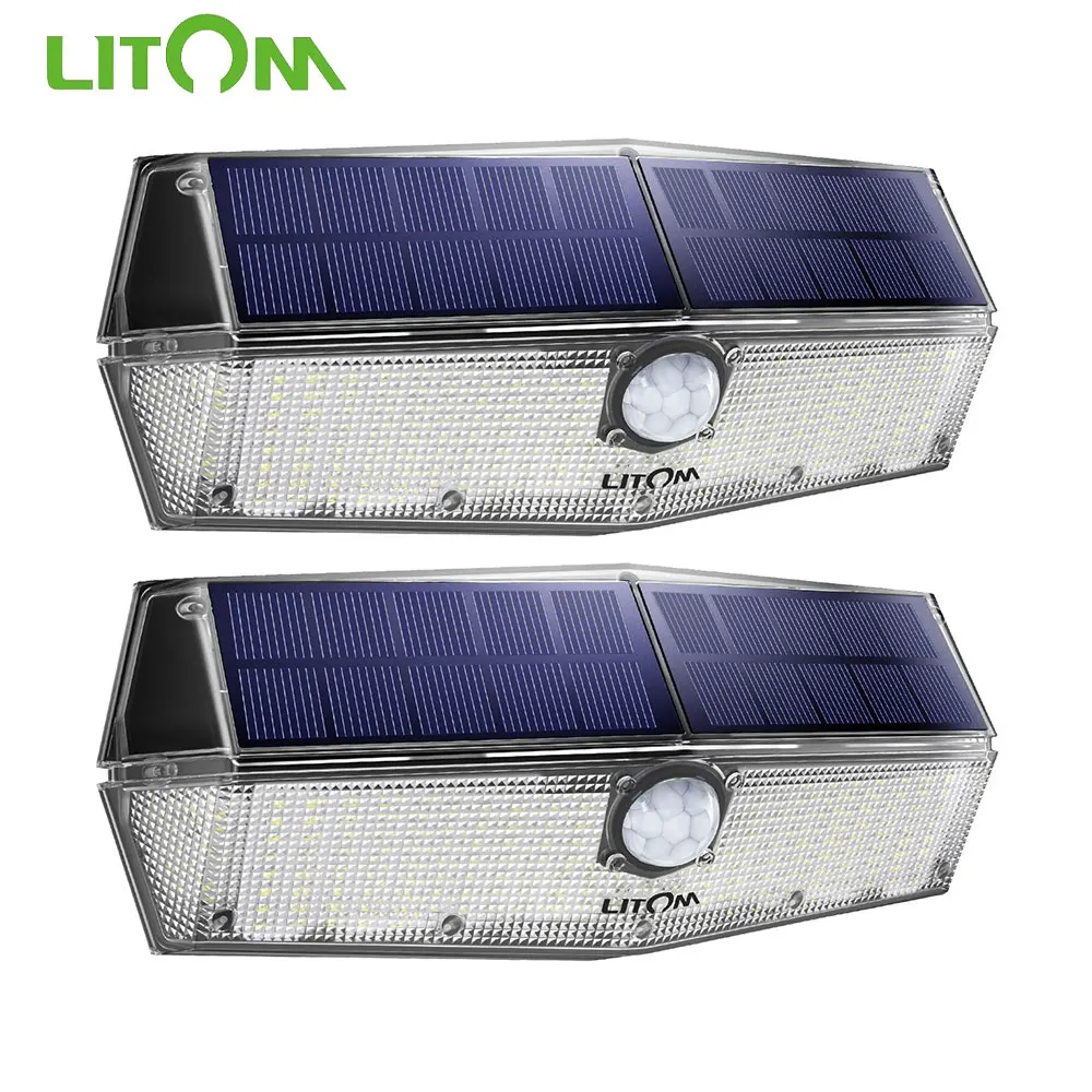 Светисветильник Litom на солнечной батарее с датчиком движения 200 светодиодный 2