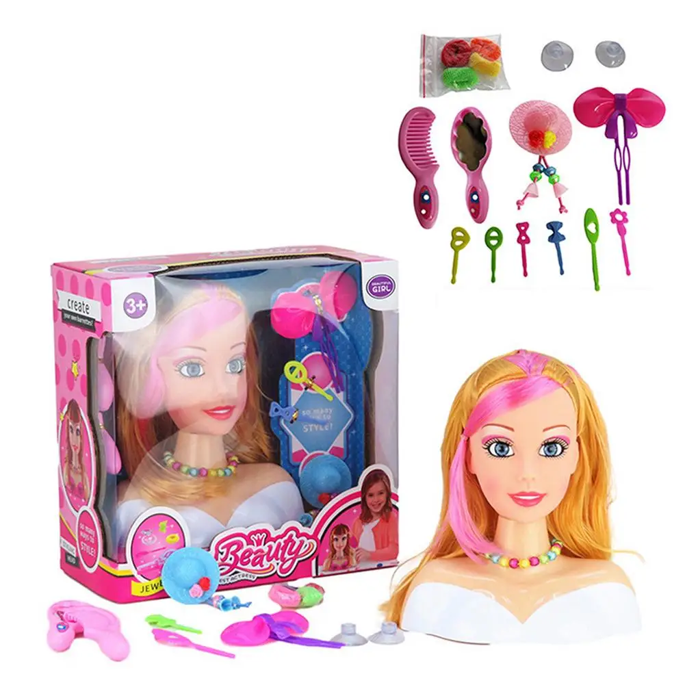 

Макияж кукла модная девочка туалетный обучающая игрушка для девочек Подарки волосы расческой и оплетка игрушечный туалетный столик макияж...