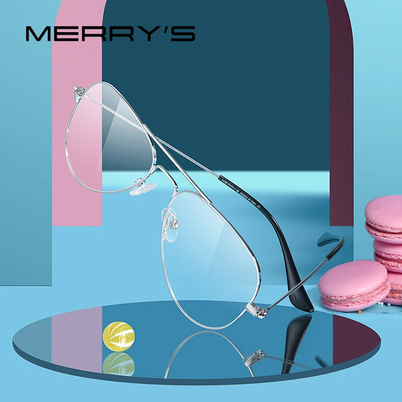 

Классические очки-авиаторы MERRYS, дизайнерские оправы для детей, для мальчиков и девочек, очки по рецепту, S7026