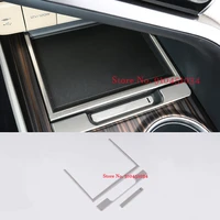 for toyota camry 2018 2019 stainless front center console box storage box decorate outer frame trim sticker styling accessories