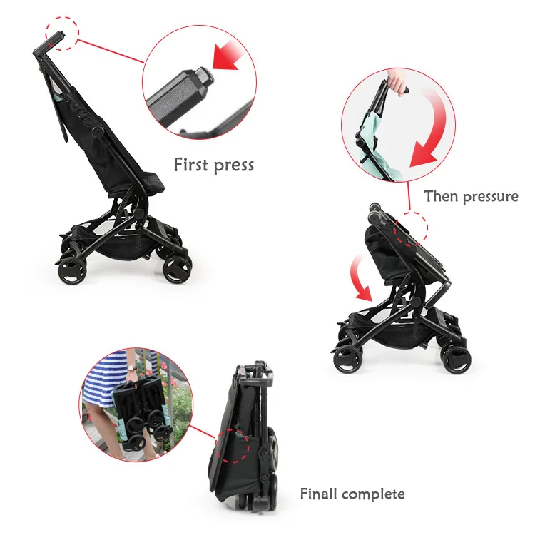 

Lightweight Baby Stroller Portable Foldable Baby Travel Pram Baby Carriage Newborn Four Wheel Trolley Can Lie Flat Baby Luxury