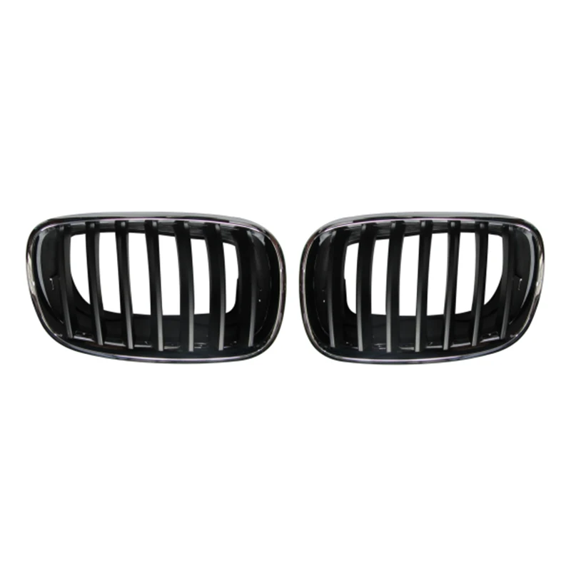 

For BMW X5 X6 E70 E71 2006-2013 Car Grill Guard Double Lines Net Front Strips Grille Auto Exterior Accessories ABS Stylish Cover
