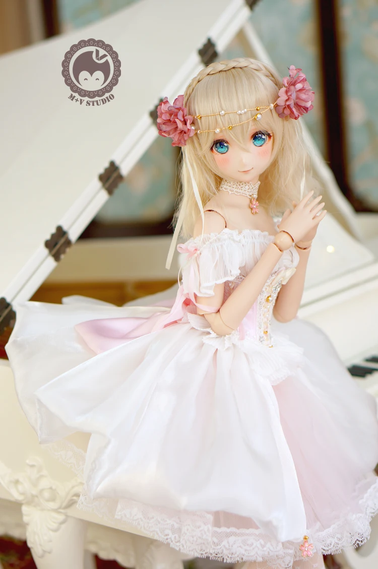 Новая Одежда для кукол BJD 1/3 SD DDAEAS платье принцессы зарубежная юбка розовый синий настраиваемые аксессуары для кукол