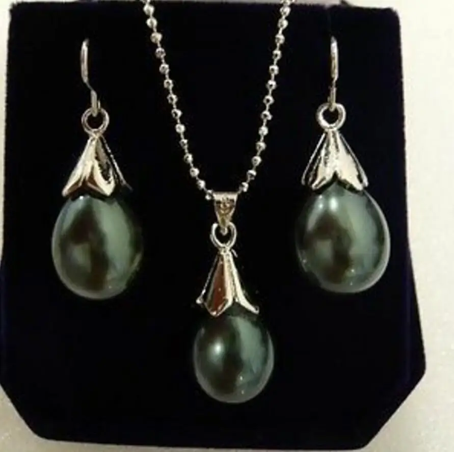 Модные ювелирные изделия Бесплатная доставка Очаровательные 12*16 мм черные