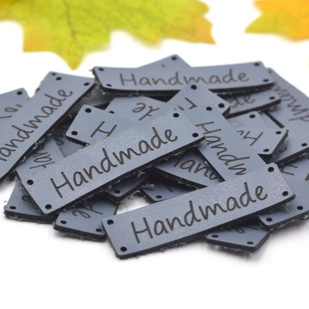 KALASO высококачественные 20 шт. этикетки для одежды ручной работы кожаные ярлыки
