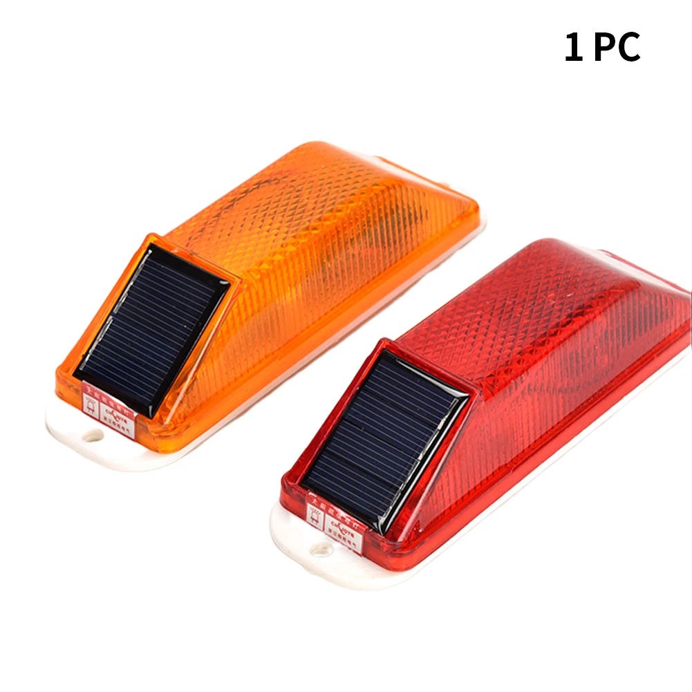 

Multifunction Warning LED Lamp Balusters Strobe Flash Roadway Safety Chip Control Rechargeable Solar Powered Night Driving