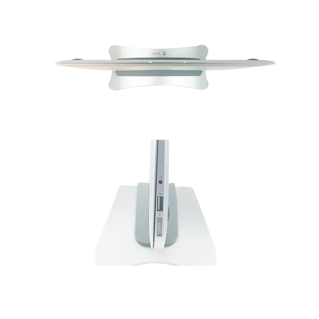 

Portable Laptop Stand Aluminum Alloy Stable Vertical Storage Rack Holder for MacBook Pro Air Retina Silica Gel Pad Available
