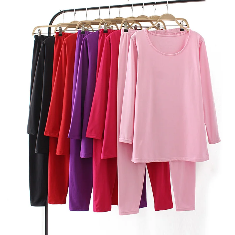 Большой Размеры пижамы для женщин 200 кг джемпер на осень и зиму с длинными