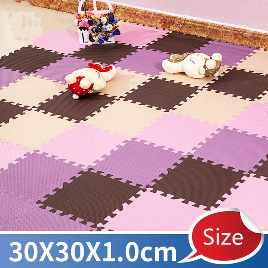 

Top Sale DIY 30*30*1cm Baby Foam Puzzle Play Mat kids Rugs Toys carpet for children Interlocking Exercise Floor Tiles