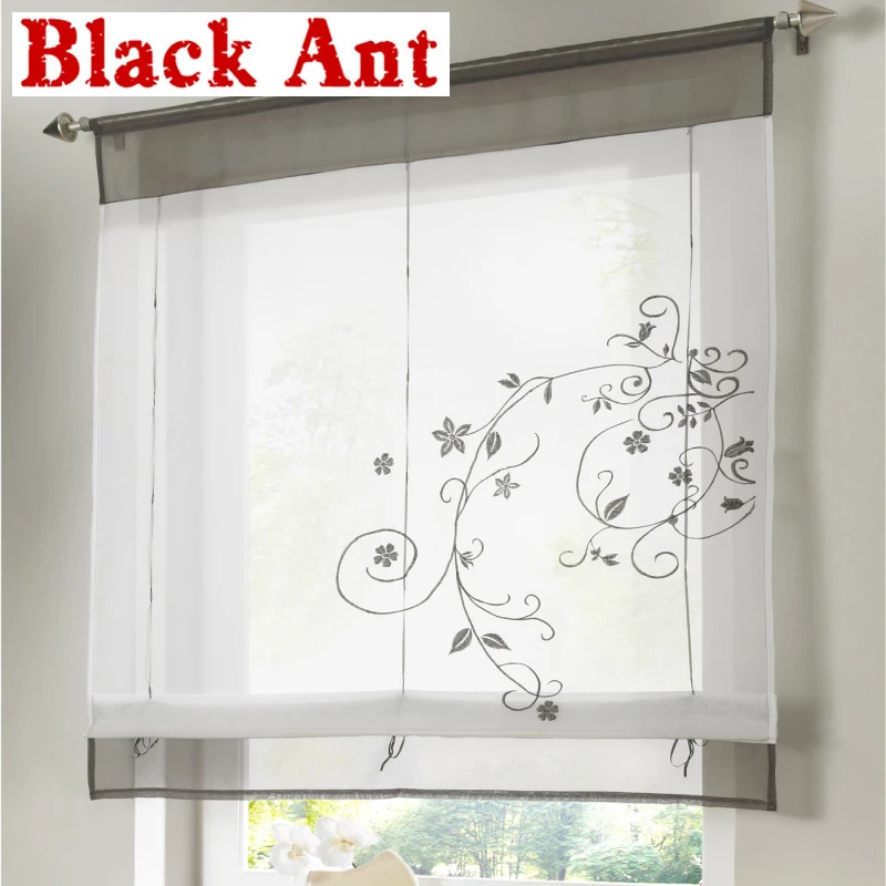 Короткая штора фиолетовая чистая сплошная занавеска для кухни современной