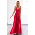 Сексуальные летние платья для женщин, макси-Клубное красное платье на бретелях-спагетти, лето 2021, шикарные халаты, длинные платья-туники