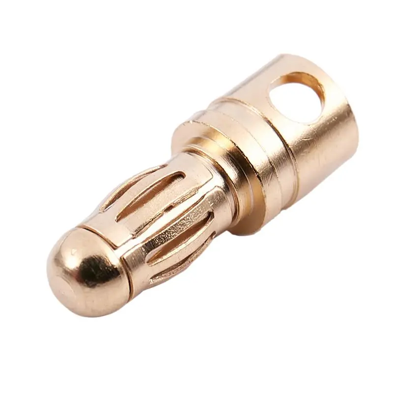 30 пар Золотистый металлический штекер 4 мм и 3 5 |