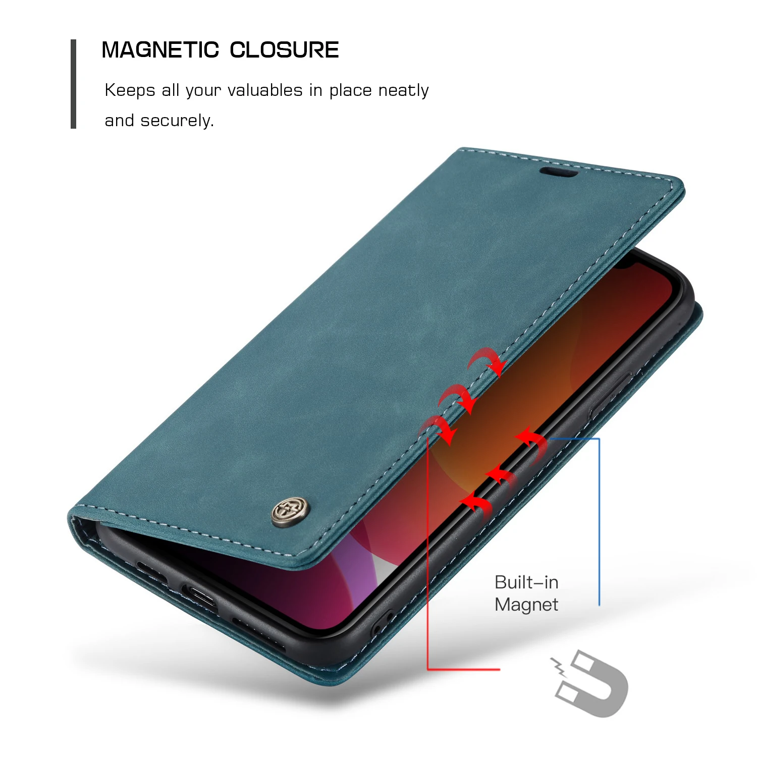 Магнитный Ретро стиль Матовый износостойкий кожаный чехол бумажник для iphone 11 Pro XS