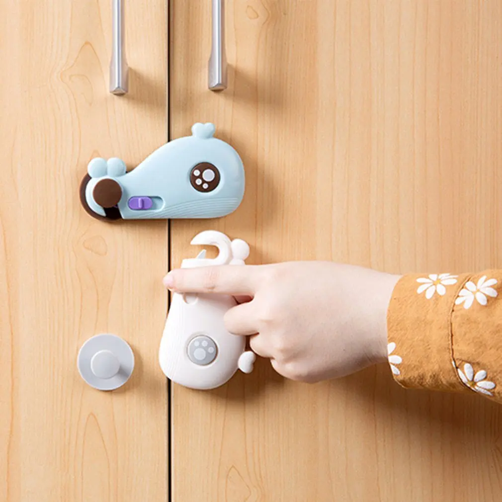 

Hot! 1 pc Drawer Door Cabinet Cupboard Toilet Safety Locks Baby Kids Safety Care Plastic Locks Straps for Infant Baby Protection