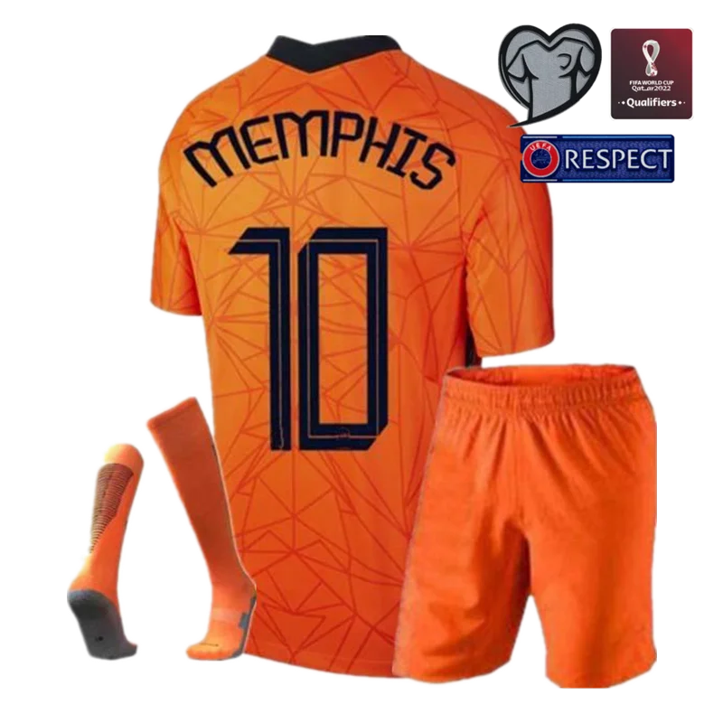 

Children Holland Netherlands Kids + Men Jerseys 2020 2021 DE JONG Trainingspak Voetbal Tenues Chandal VIRGIL Adults Kits