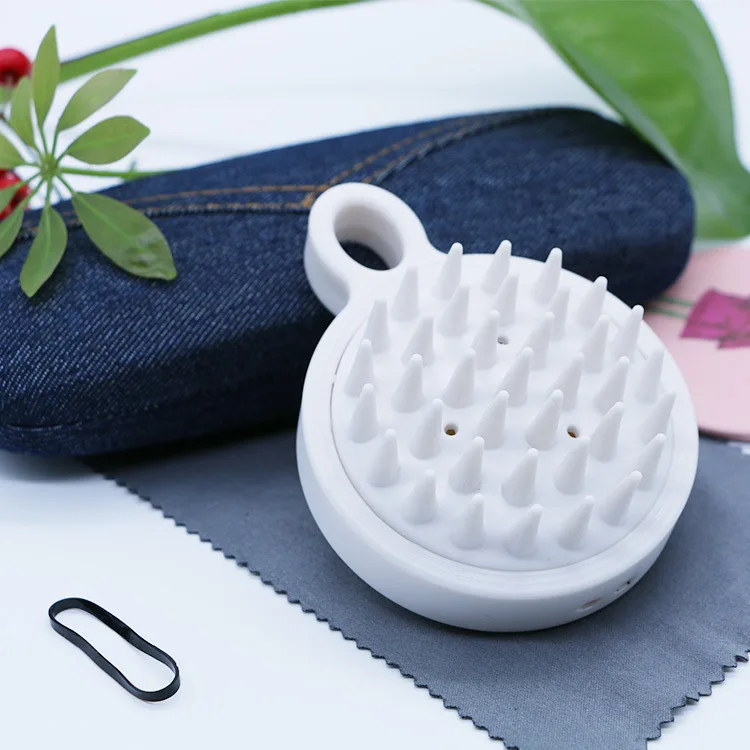 

soft silicone shampoo brush massage brush cleaning scalp health massage comb multi-function massager