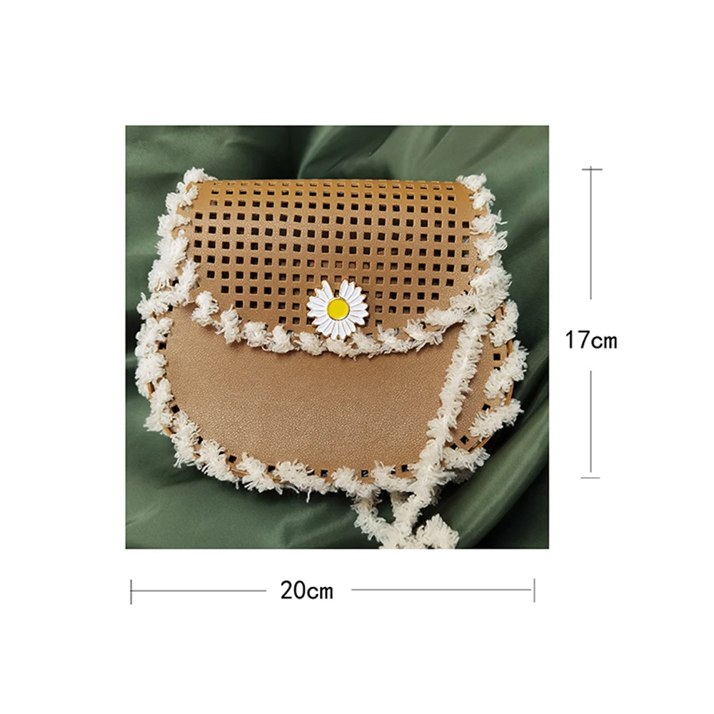 

1 Pcs Black Round Bottom Oval Long Bottom For Knitted Bag Pu Leather Bag Accessories Handmade Bottom Diy Crochet Bag Bottom