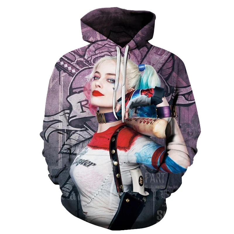 Новинка лидер продаж отряд самоубийц 3D толстовки для косплея модная Толстовка в