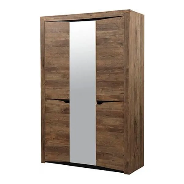 Шкаф для одежды 3-х дверный Олимп 33.02 Лючия бетон пайн белый / венге \ кейптаун |