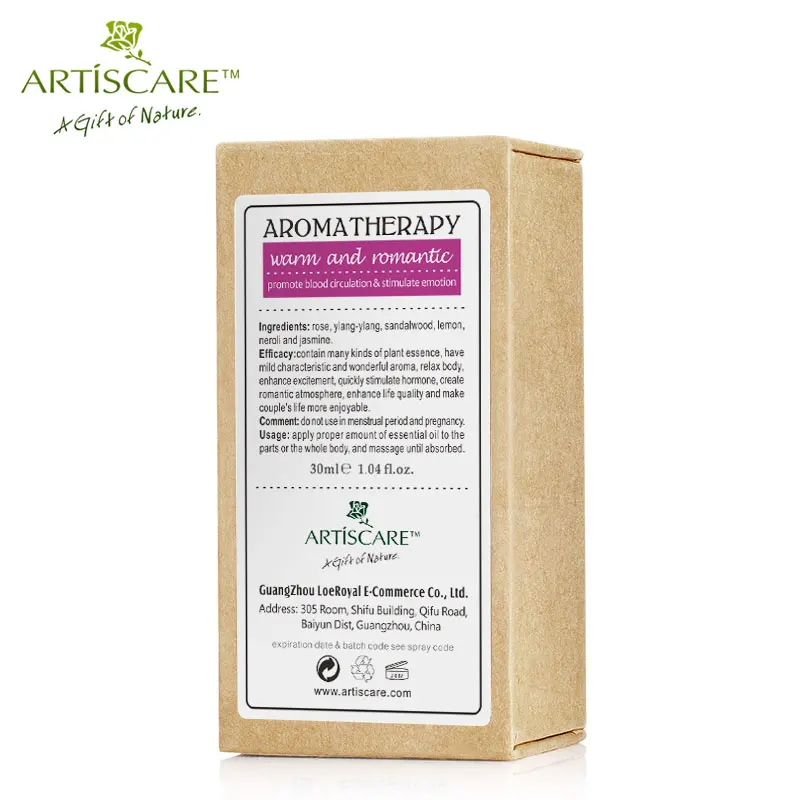 Теплое и романтичное эфирное масло ARTISCARE 30 мл 100% для улучшения сексуальной жизни
