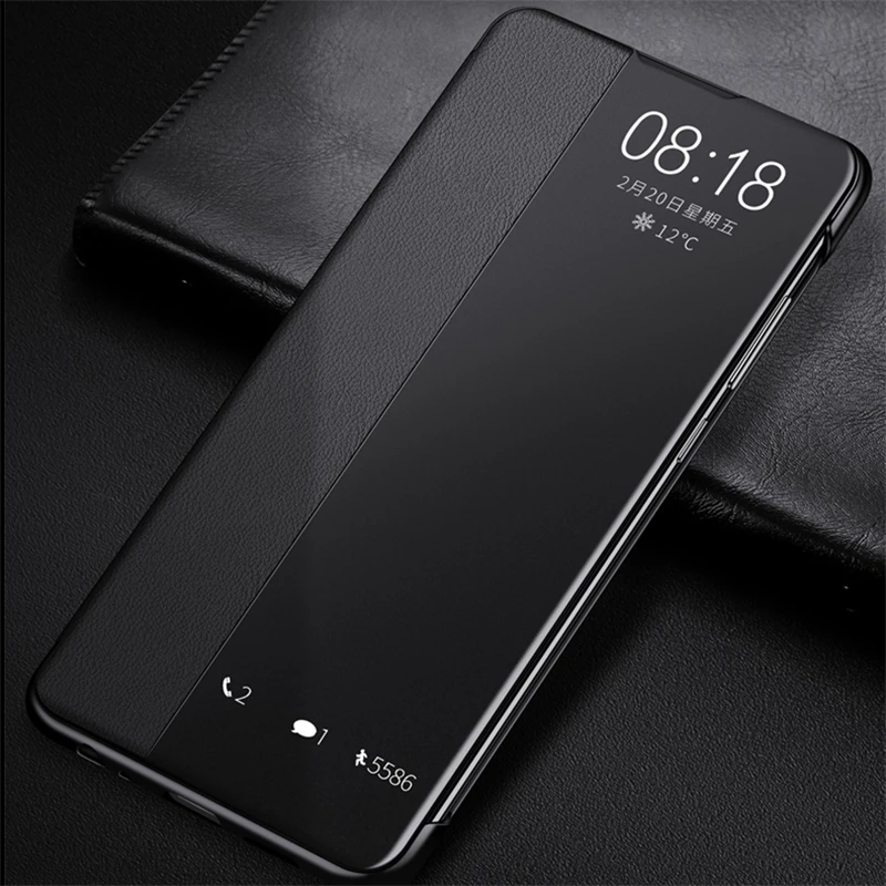 Ультра тонкий флип-чехол для телефона huawei P30 P20 Pro mate 20 Lite X 10 P10 Plus mate 20 mate 10 P 30 P30 Окно просмотра Авто Режим сна