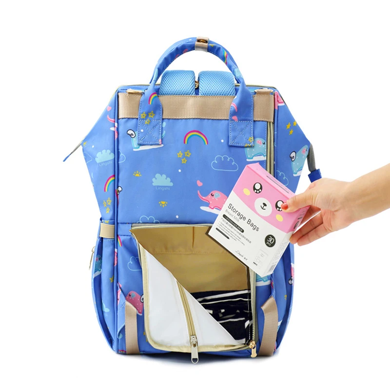 Сумка для подгузников MissAbigale чистый цвет мам ухода за ребенком сумка большая