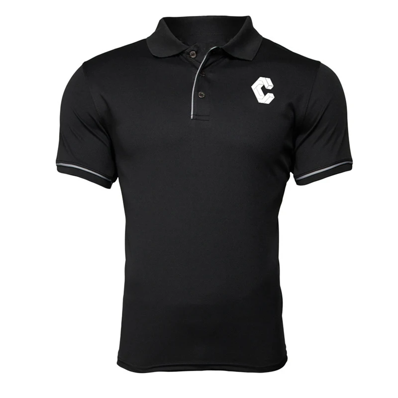 Бренд Camisa masculina мужские рубашки поло быстросохнущие с коротким рукавом мужские рубашки поло спортивные майки Golftennis размер плюс Мужской топы