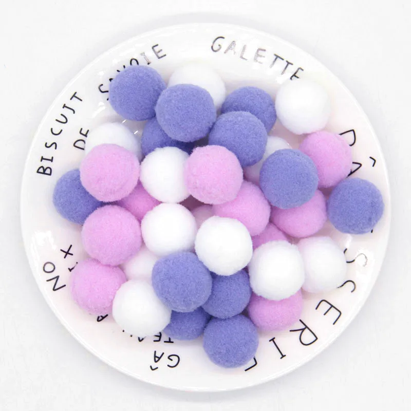 25 мм помпон мини пышная Нижняя Pom Poms роскошный баскетбольный мяч помпонами ручной