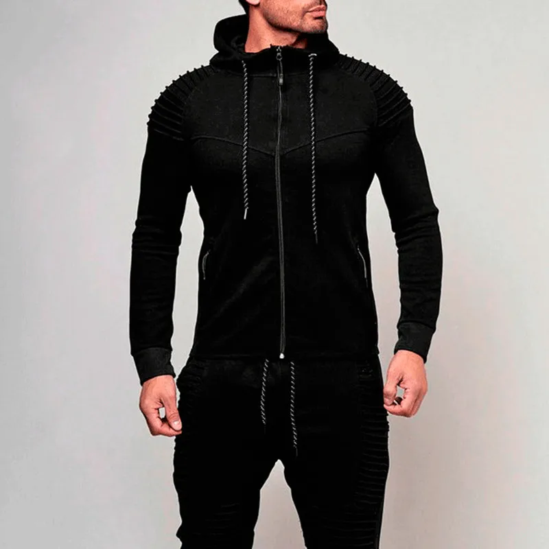 

Men's hoodies, men's casual pullovers, fitness sportswear suits, hooded cardigans, fashion sweater new 2021