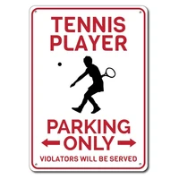 tennis player parking sign metal tin sign metal signtennis sign gift for tennis player tennis lover gift tennis gift te
