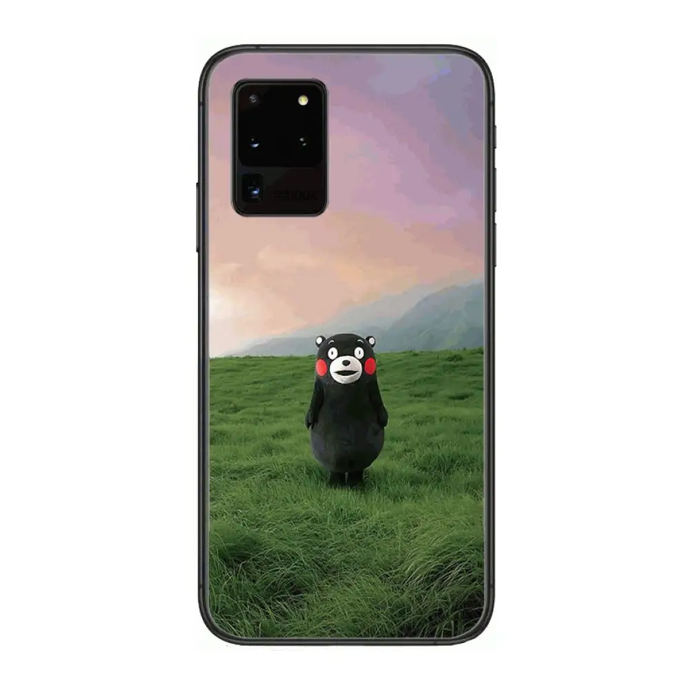 

Cartoon Kumamon Phone cover hull For SamSung Galaxy S 6 7 8 9 10 20 21 Plus Edge E note 5G Lite Ultra black soft bumper
