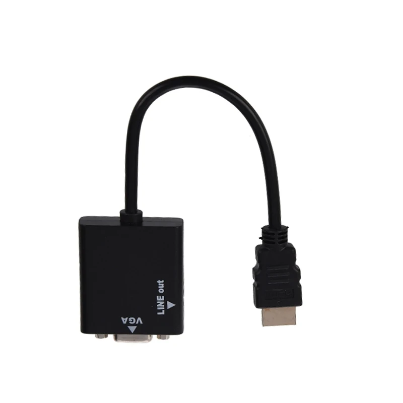 SZ-WXDZ Высокое качество HDMI папа к VGA Женский адаптер конвертер аудио видео кабель