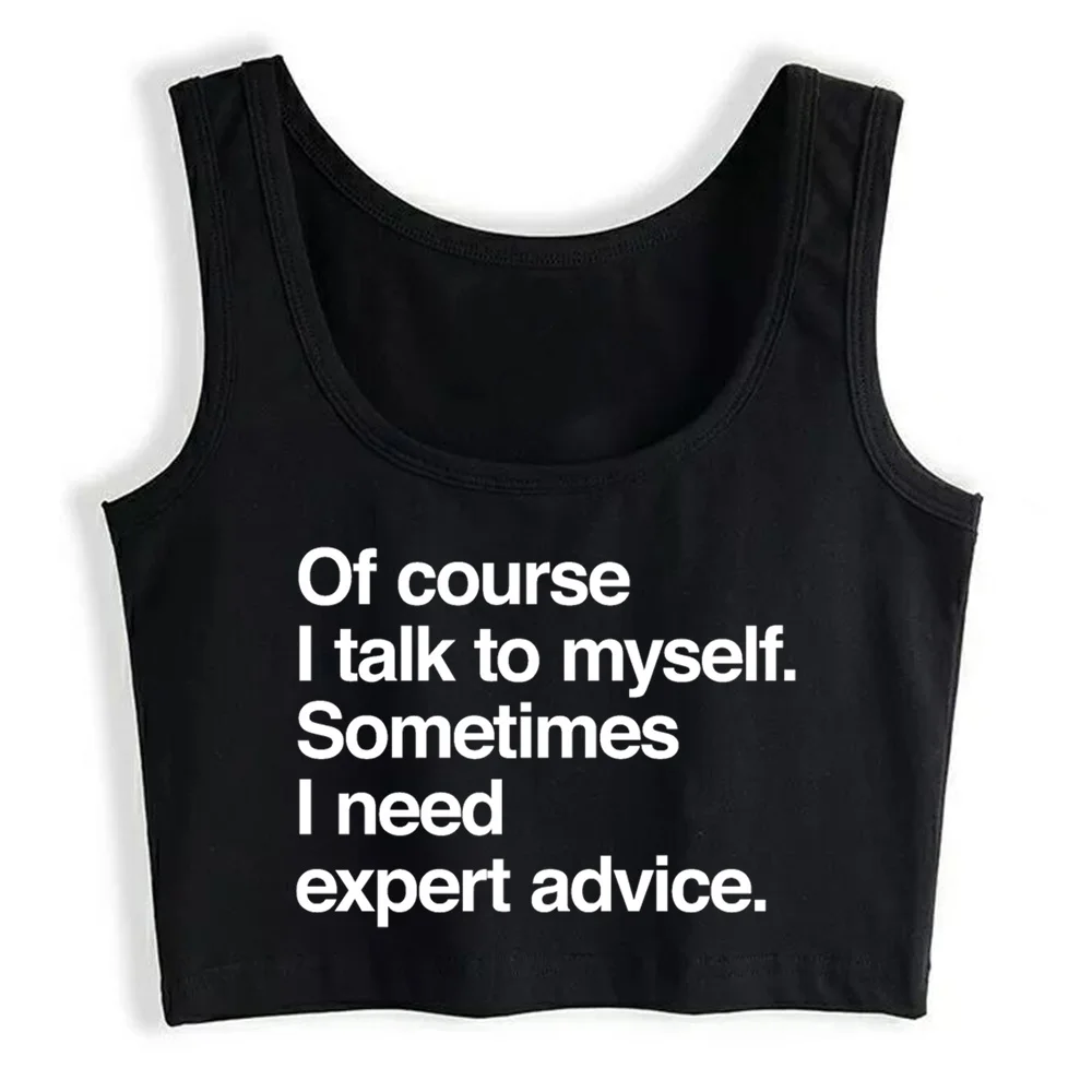 

Crop Top Women Expert Advice Aesthetic Y2k Harajuku Gothic Tank Top Female Clothes